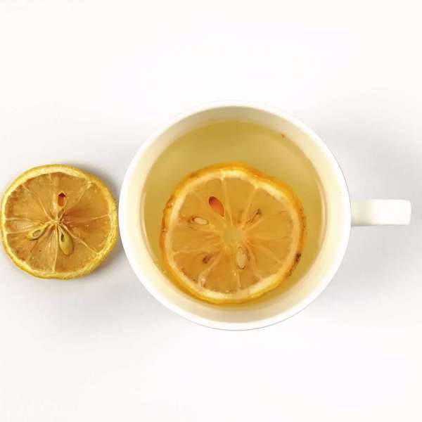 healthy china slim lemon tea blooming flower green tea lemon fruit slice tea